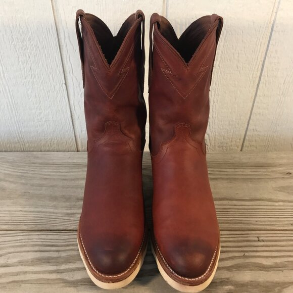 Tecovas Knox Mens Wedge Roper Briar Leather Western Boots 9 D 1025 - Picture 12 of 15